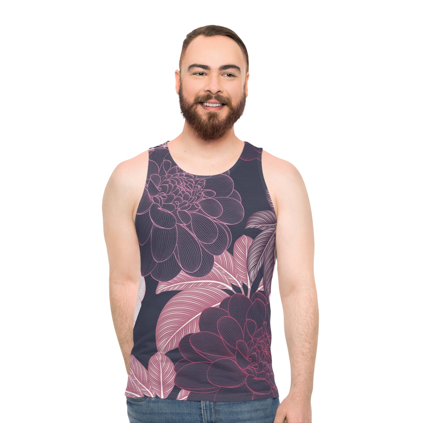 Floral Unisex Tank Top - Stylish Summer Wear
