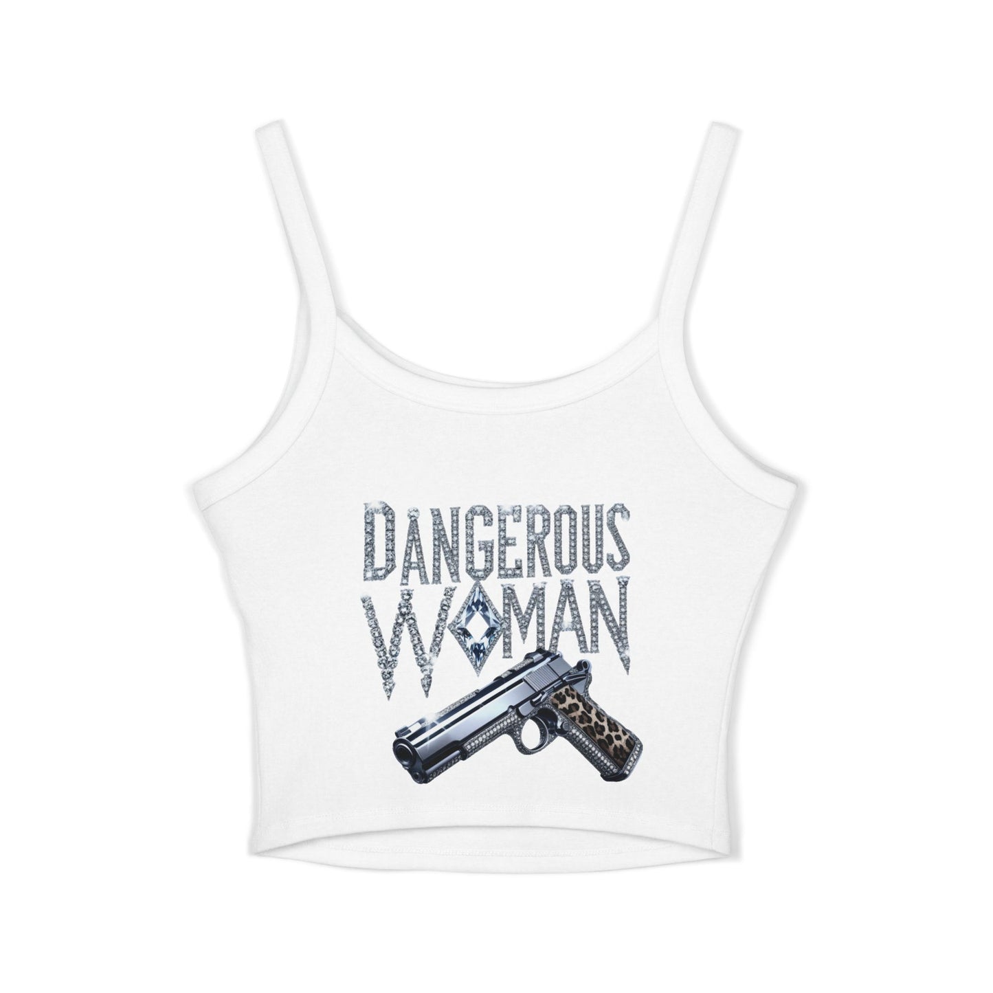 Dangerous Woman Graphic Spaghetti Strap Tank Top - JW Store
