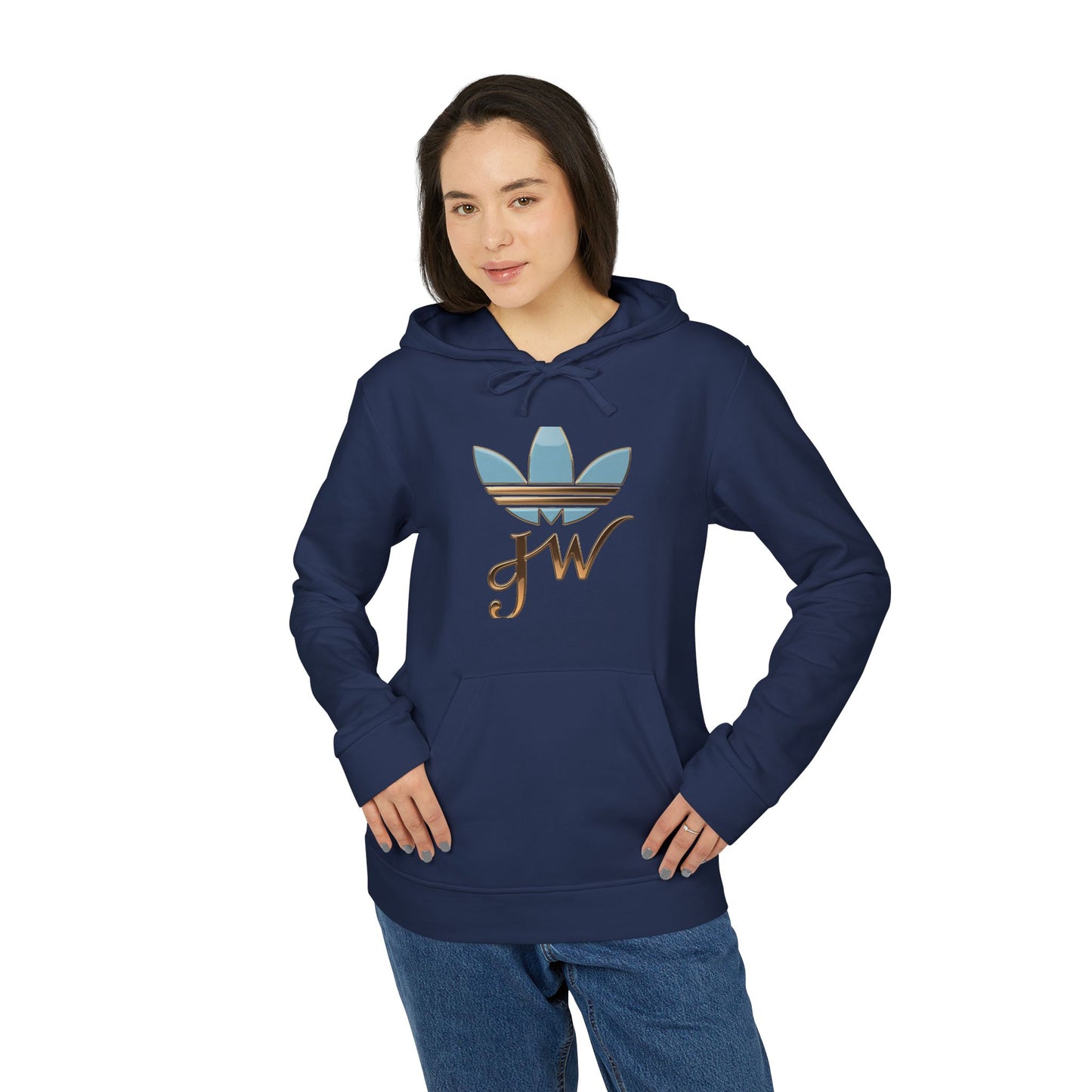 Retro Adidas Unisex Fleece Hoodie with Stylish Graphics - JW Store