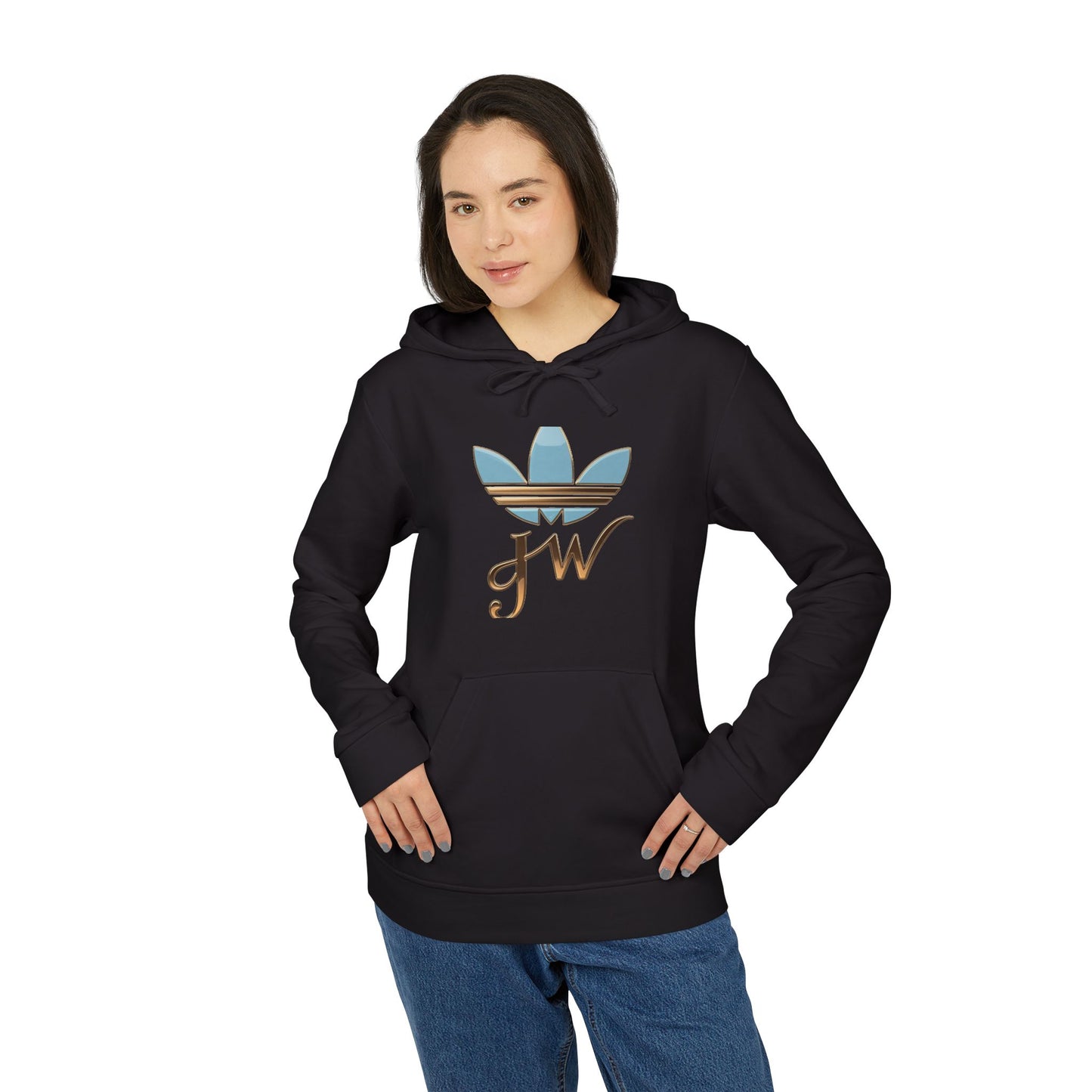 Retro Adidas Unisex Fleece Hoodie with Stylish Graphics - JW Store