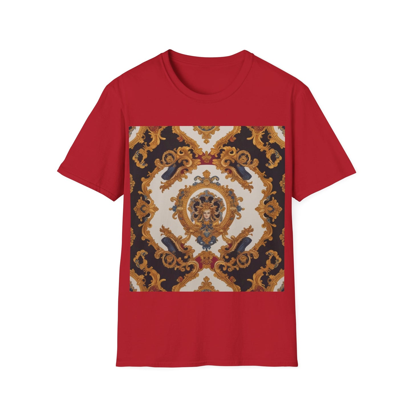 Elegant Vintage Print Unisex Softstyle T-Shirt - JW Store