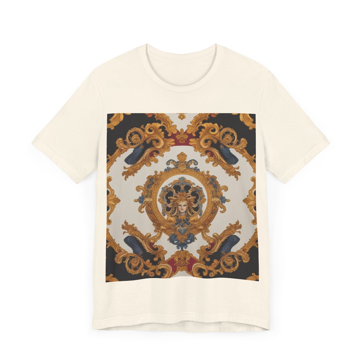Elegant Baroque Style Graphic Tee - Unisex Short Sleeve T-Shirt - JW Store