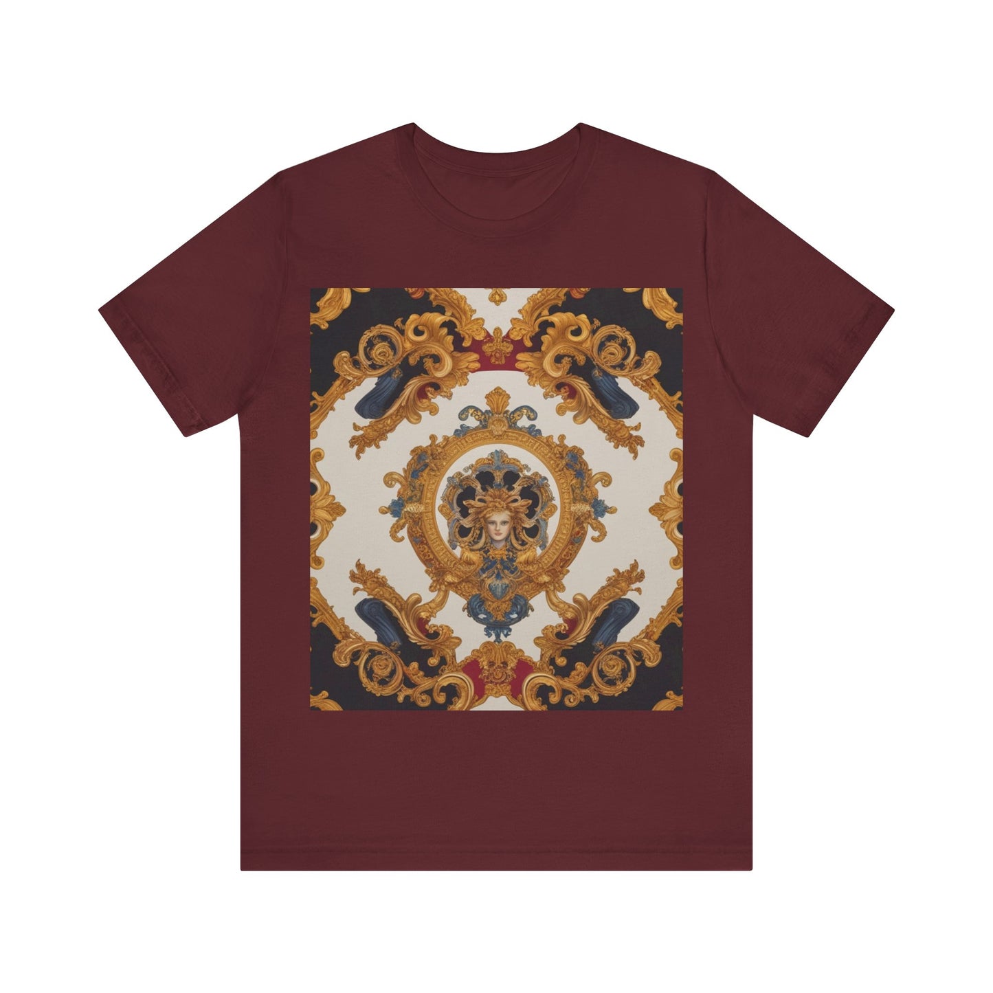 Elegant Baroque Style Graphic Tee - Unisex Short Sleeve T-Shirt - JW Store