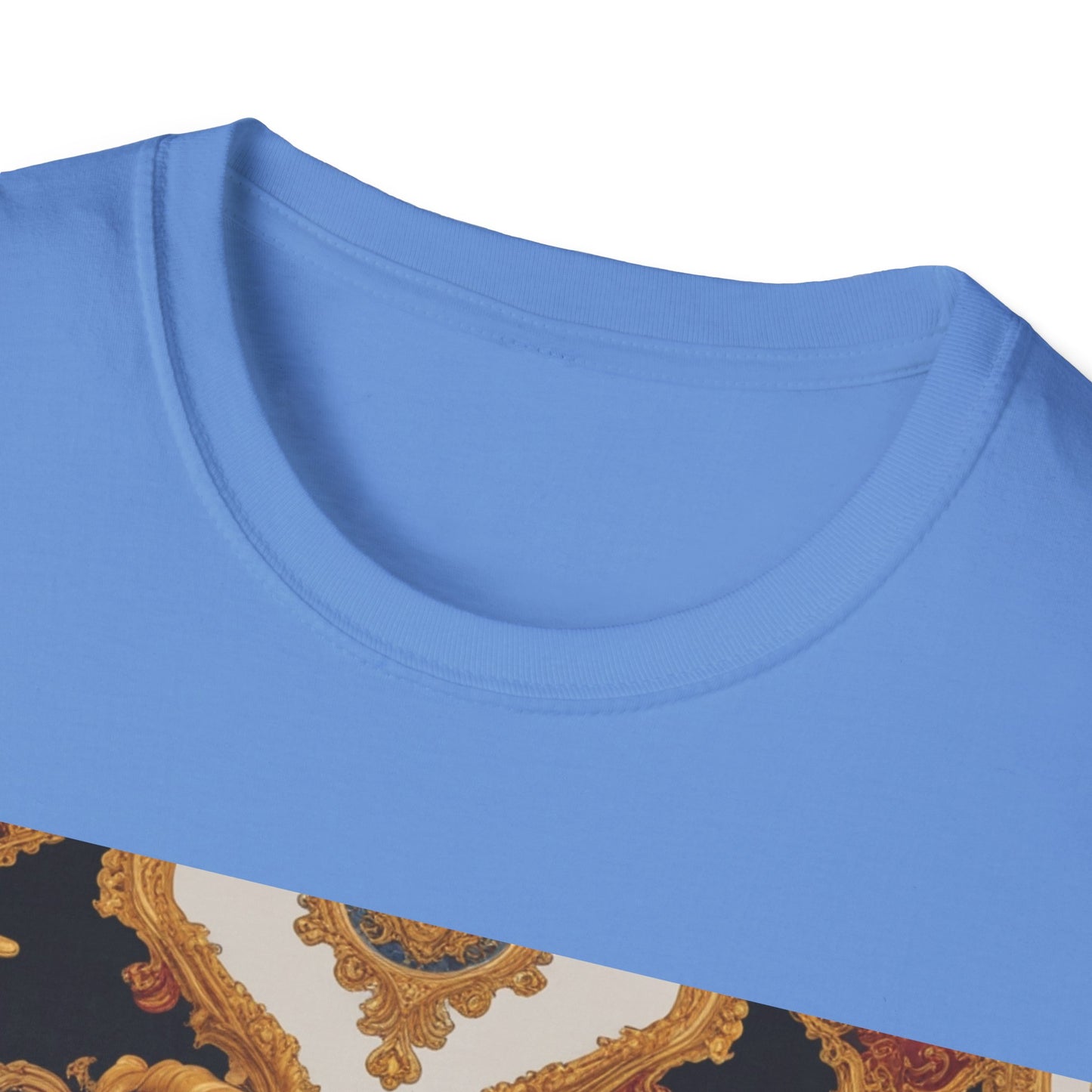 Elegant Vintage Print Unisex Softstyle T-Shirt - JW Store