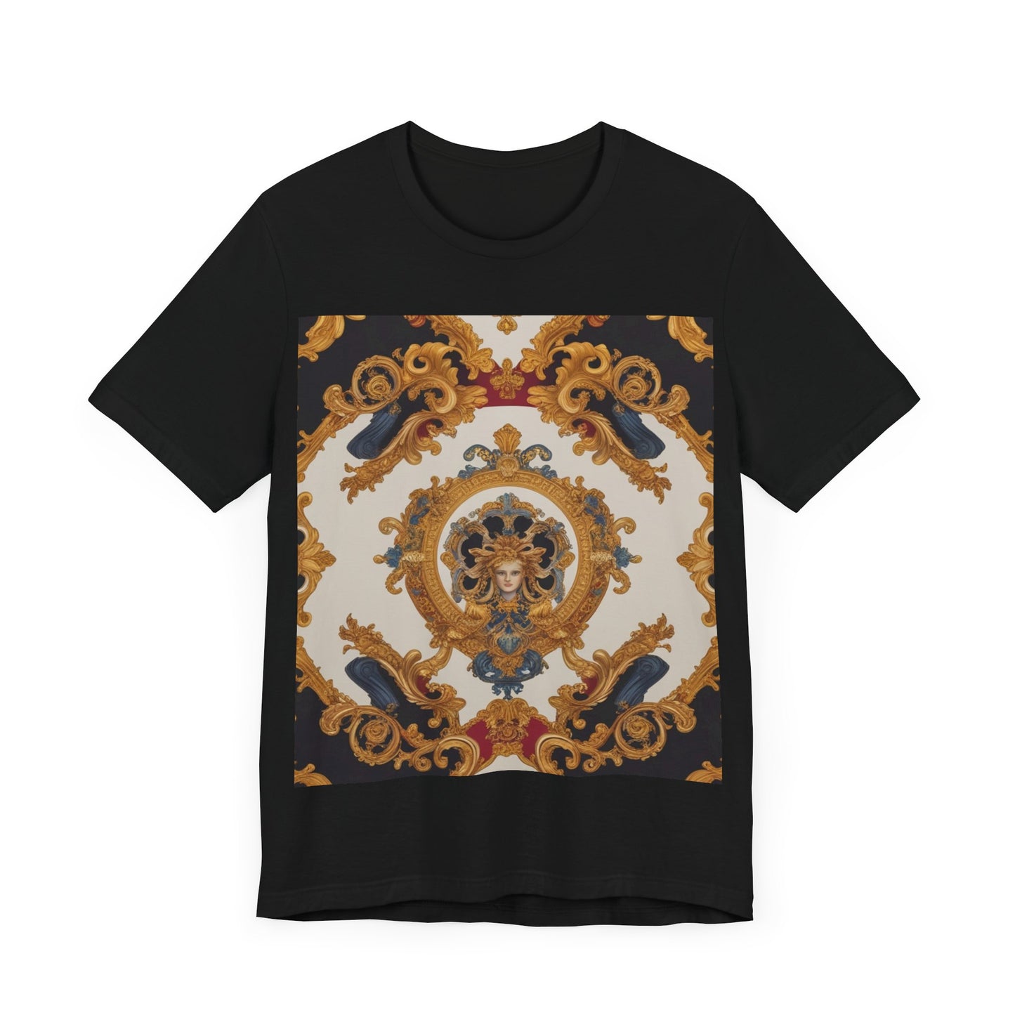 Elegant Baroque Style Graphic Tee - Unisex Short Sleeve T-Shirt - JW Store