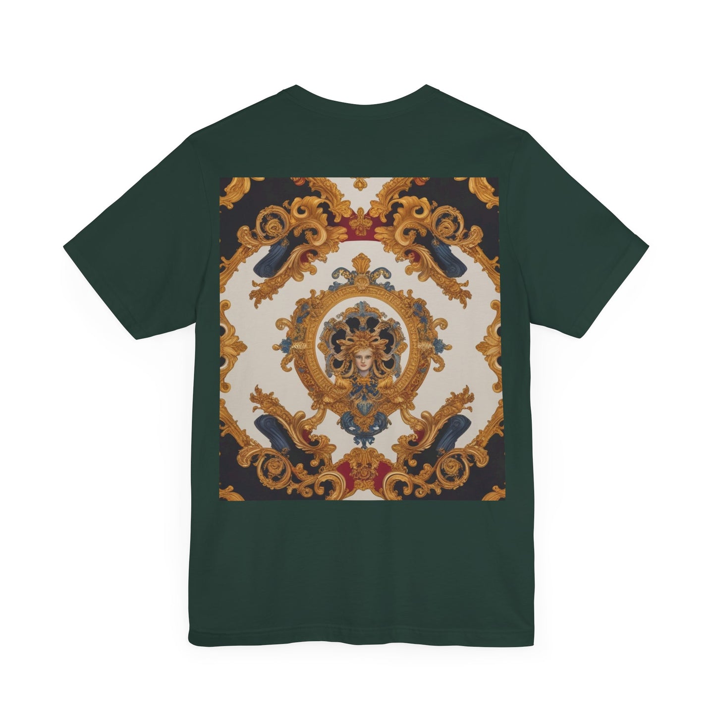 Elegant Baroque Style Graphic Tee - Unisex Short Sleeve T-Shirt - JW Store