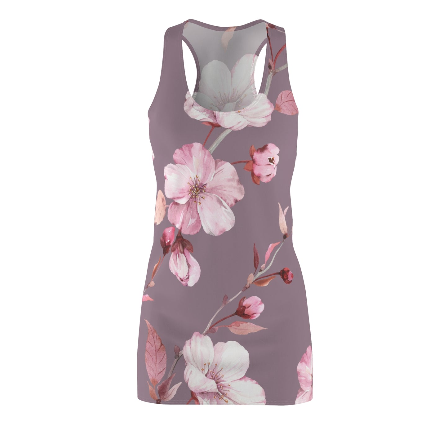 Floral Women's Racerback Dress - Perfect for Spring Celebrations and Everyday Wear