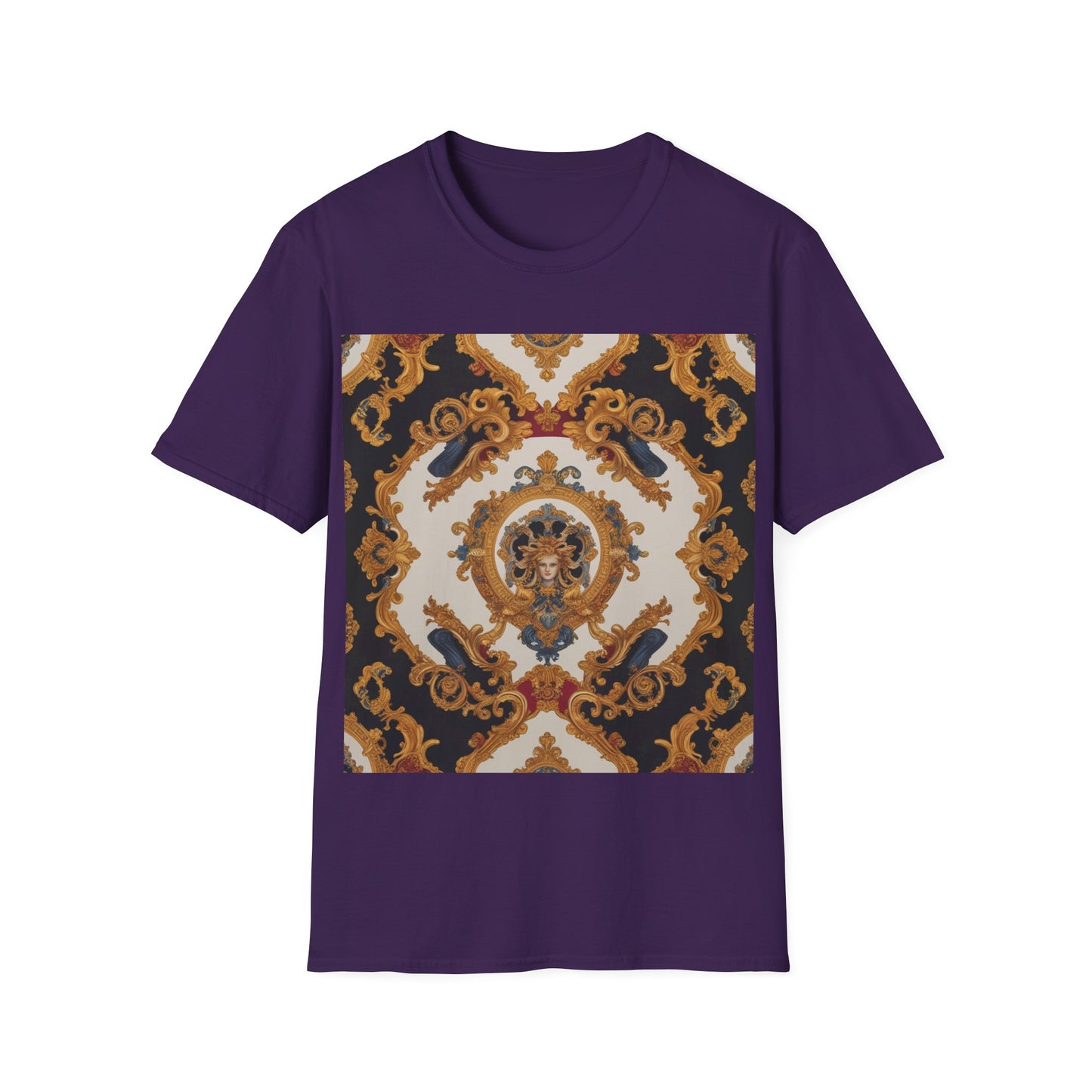 Elegant Vintage Print Unisex Softstyle T-Shirt - JW Store