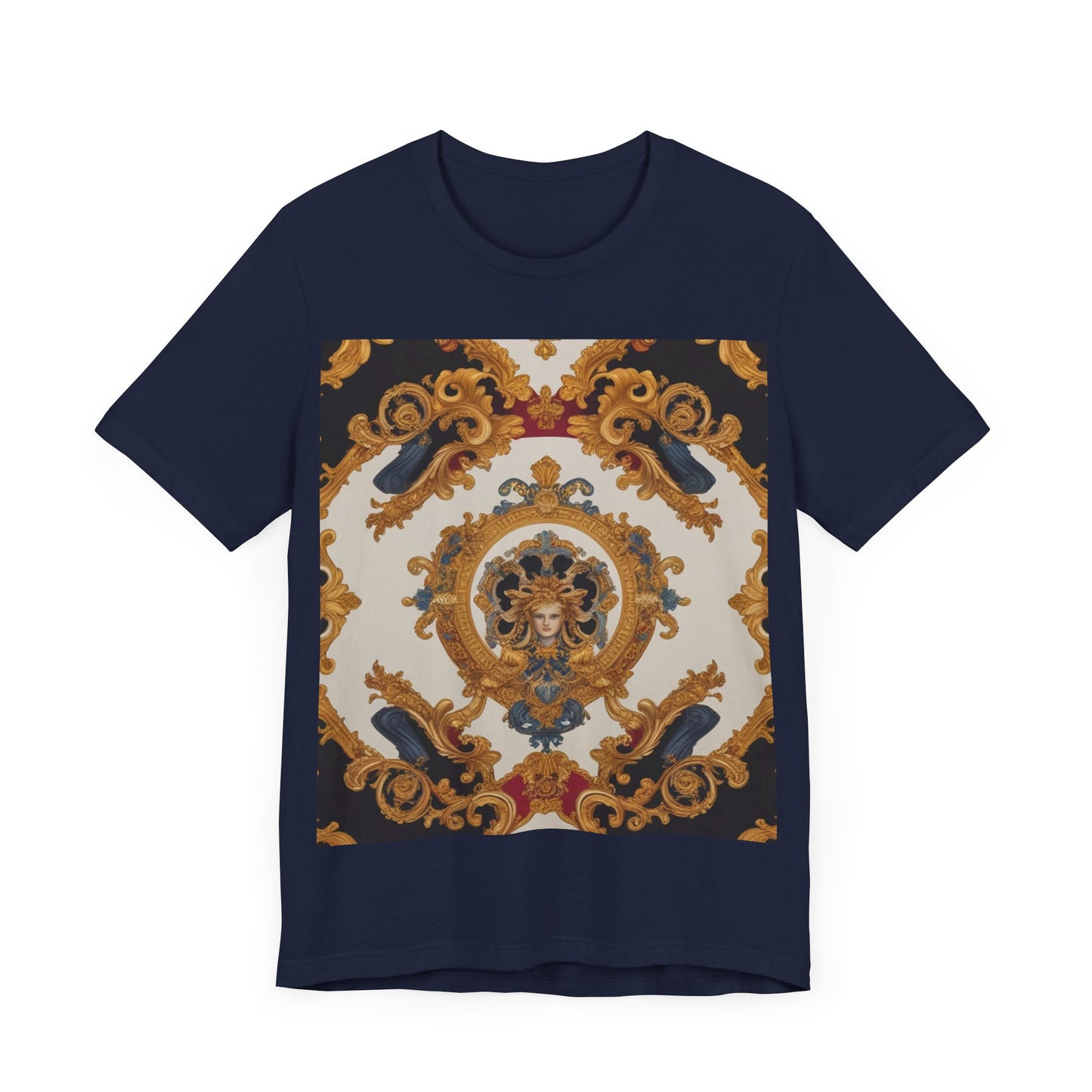 Elegant Baroque Style Graphic Tee - Unisex Short Sleeve T-Shirt - JW Store