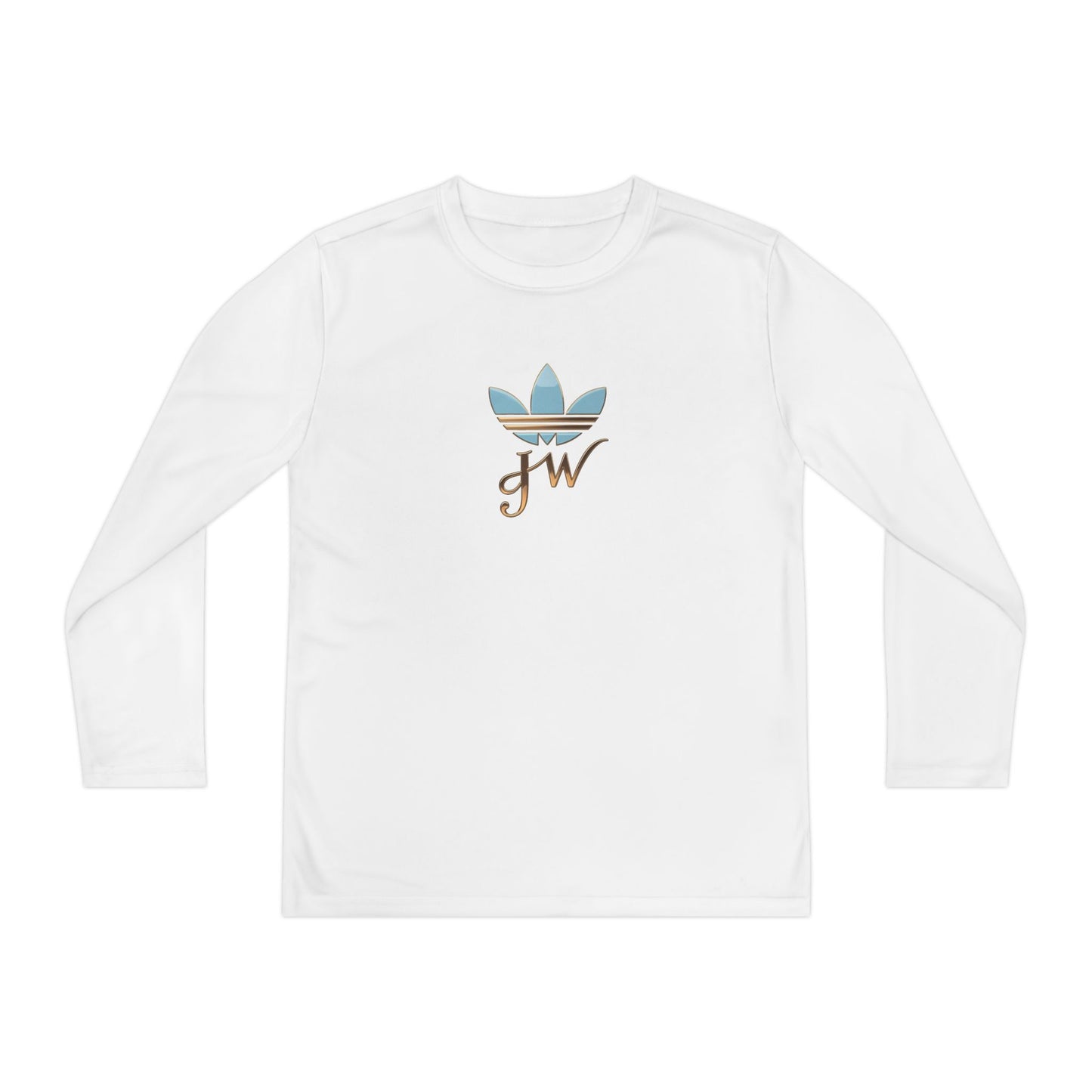 Youth Long Sleeve Active Tee - Lightweight Competitor Shirt with Stylish Logo - JW Store