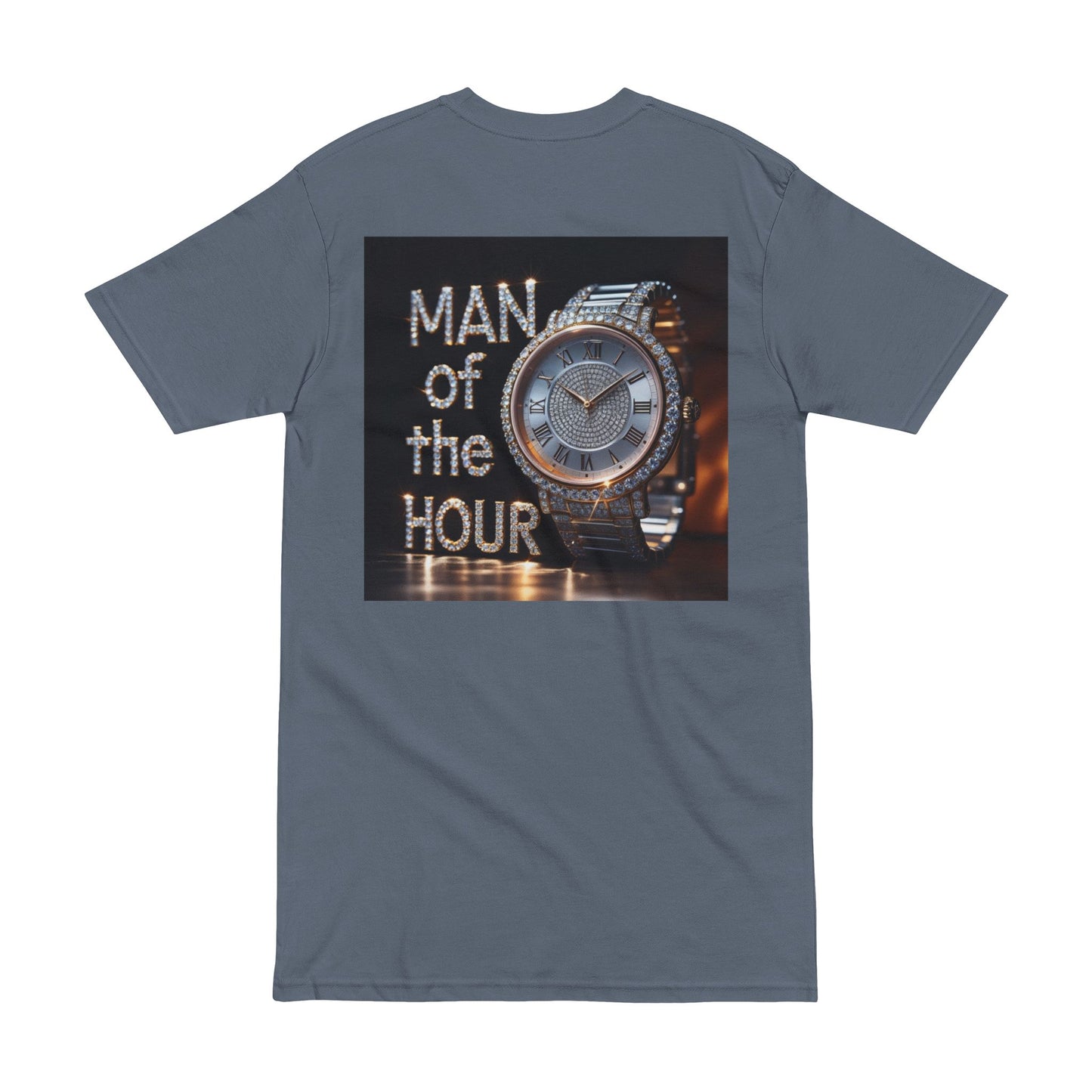 Men's Heavyweight Tee - 'Man of the Hour' Graphic Shirt
