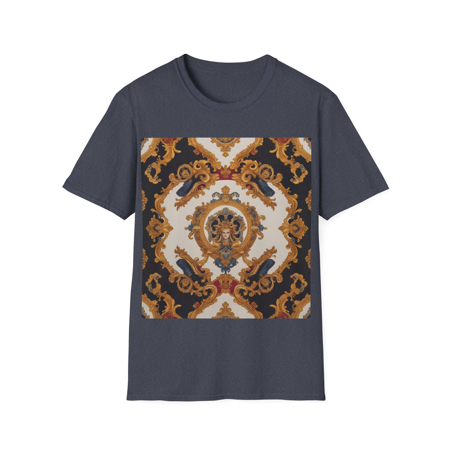 Elegant Vintage Print Unisex Softstyle T-Shirt - JW Store