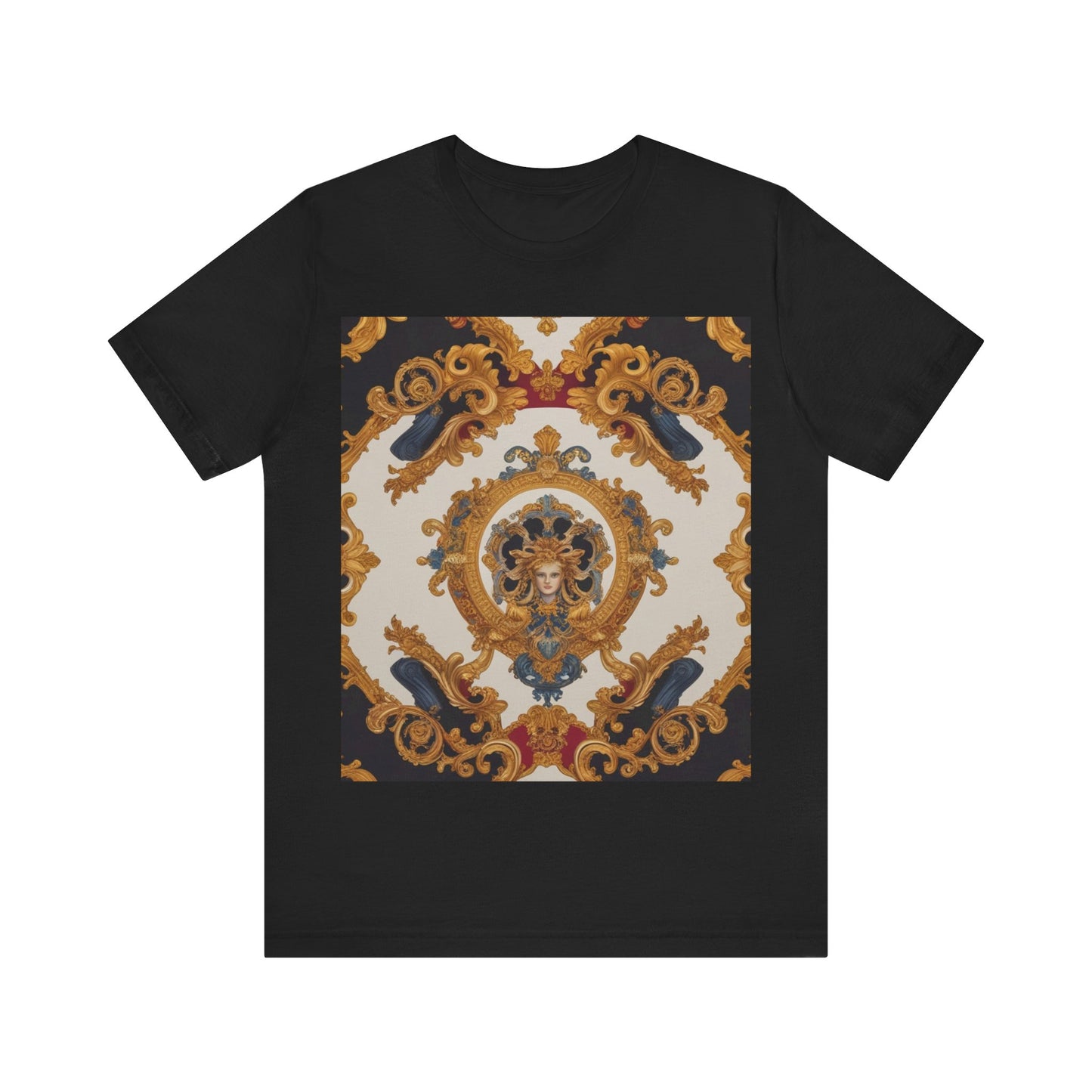 Elegant Baroque Style Graphic Tee - Unisex Short Sleeve T-Shirt - JW Store