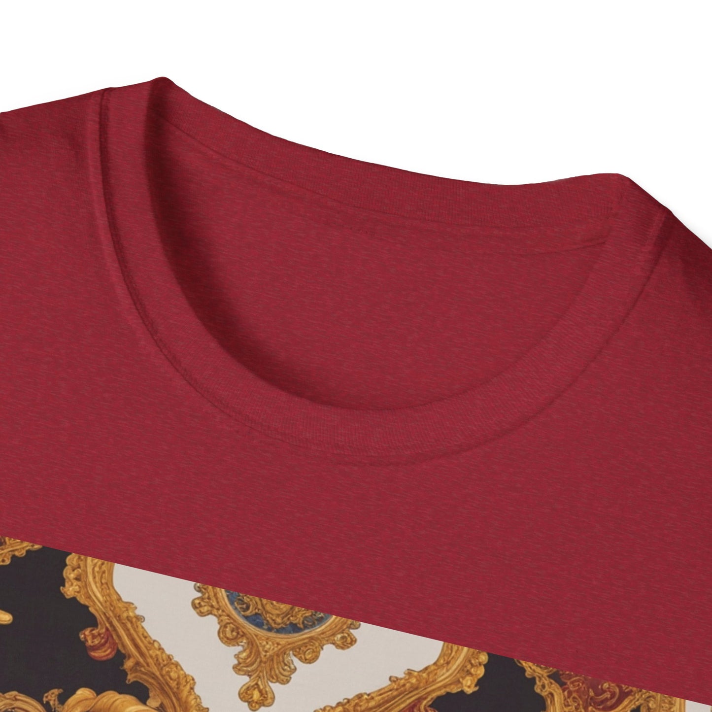 Elegant Vintage Print Unisex Softstyle T-Shirt - JW Store
