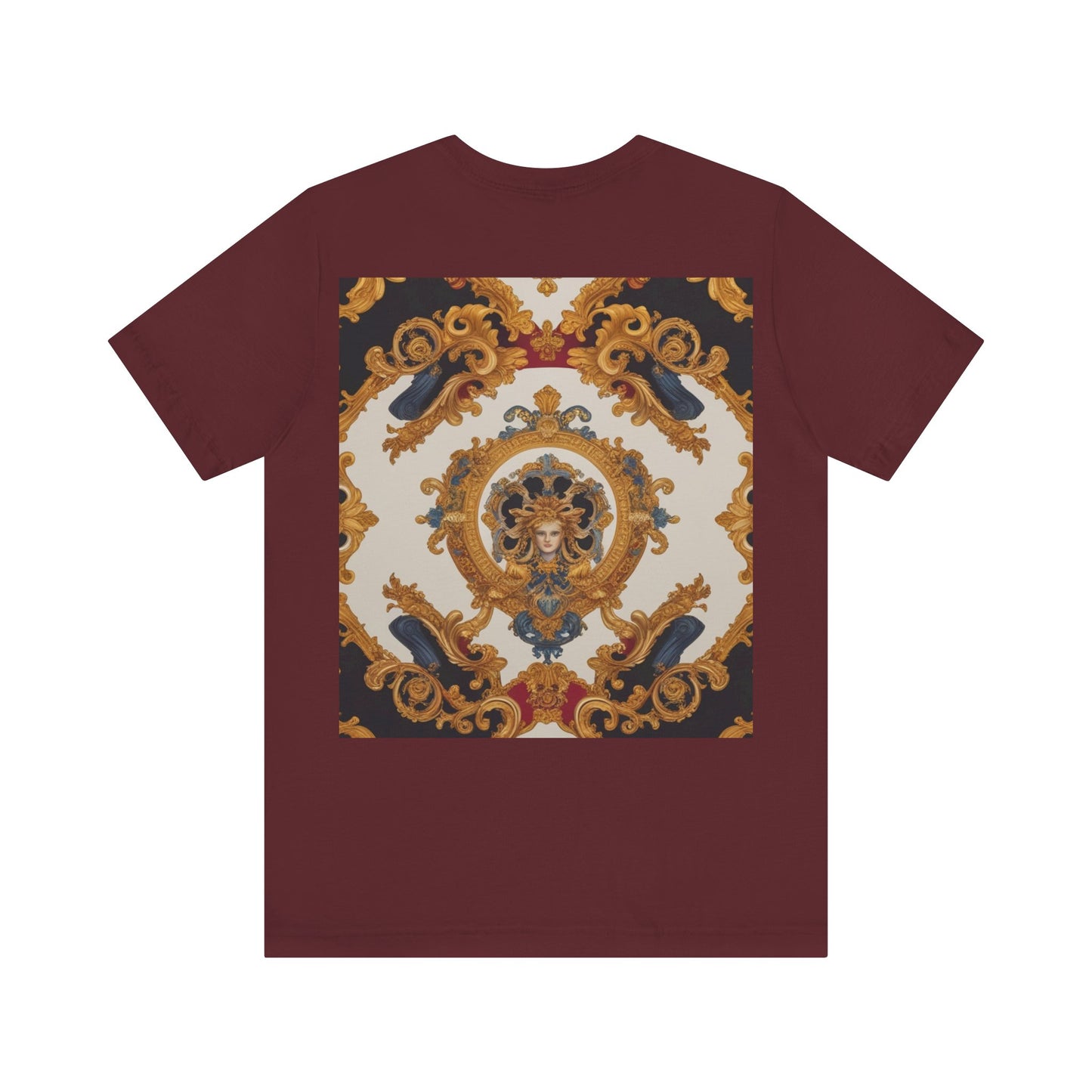 Elegant Baroque Style Graphic Tee - Unisex Short Sleeve T-Shirt - JW Store
