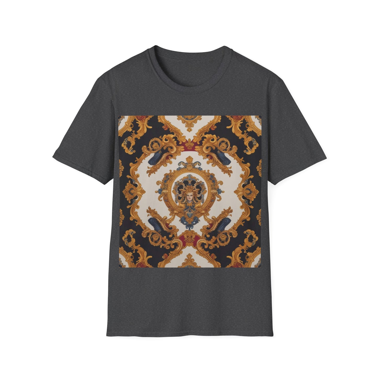 Elegant Vintage Print Unisex Softstyle T-Shirt - JW Store