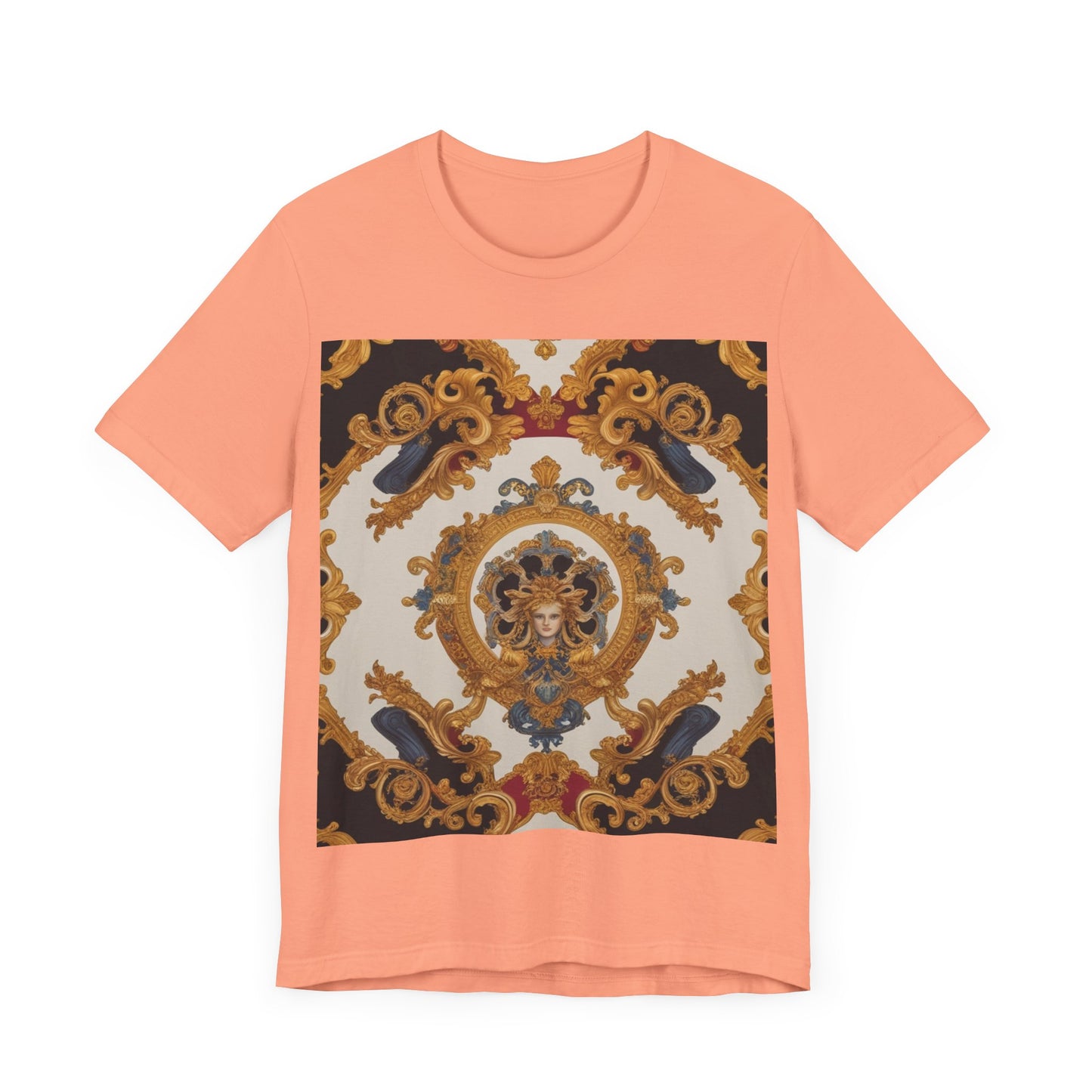 Elegant Baroque Style Graphic Tee - Unisex Short Sleeve T-Shirt - JW Store