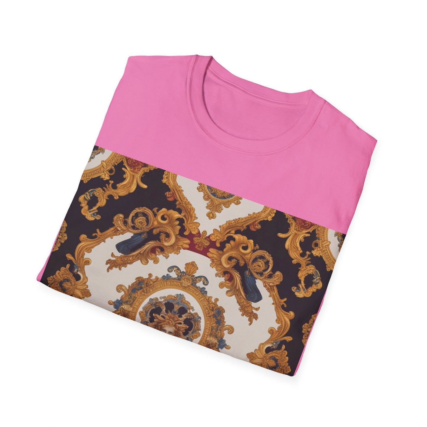 Elegant Vintage Print Unisex Softstyle T-Shirt - JW Store