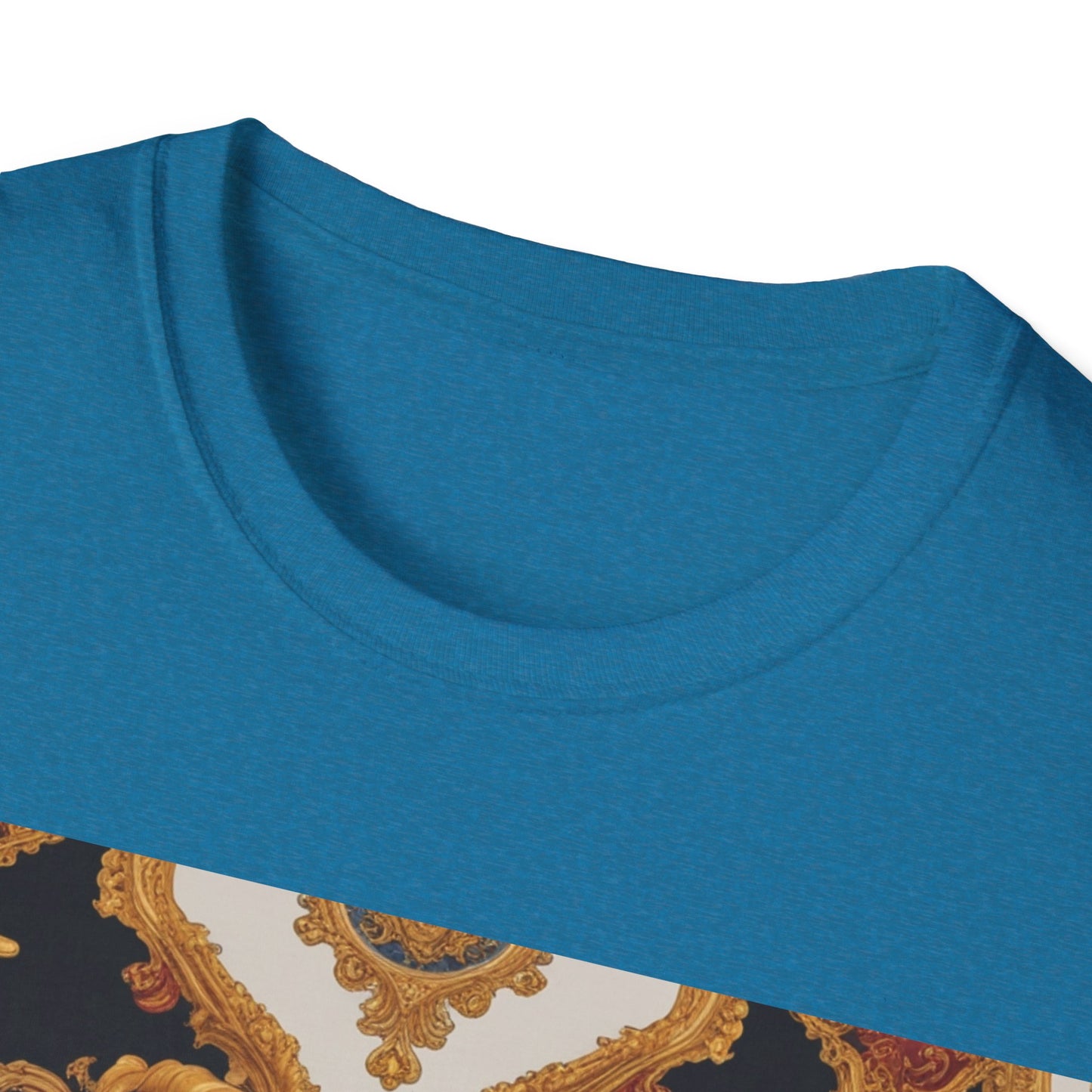 Elegant Vintage Print Unisex Softstyle T-Shirt - JW Store