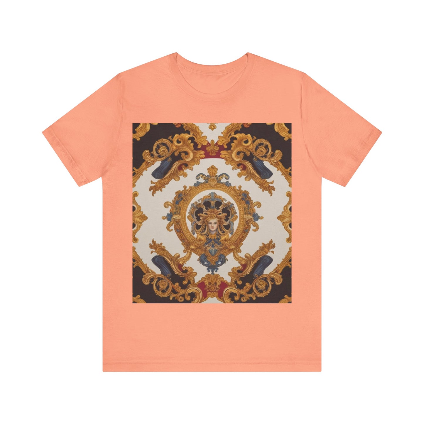 Elegant Baroque Style Graphic Tee - Unisex Short Sleeve T-Shirt - JW Store