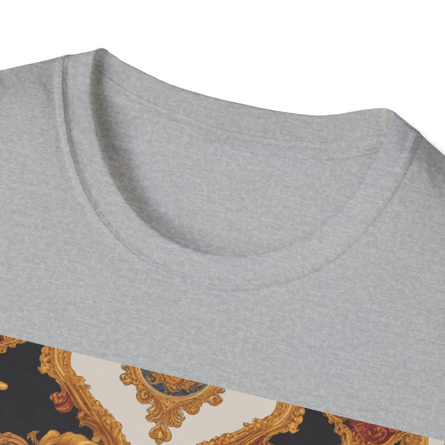 Elegant Vintage Print Unisex Softstyle T-Shirt - JW Store