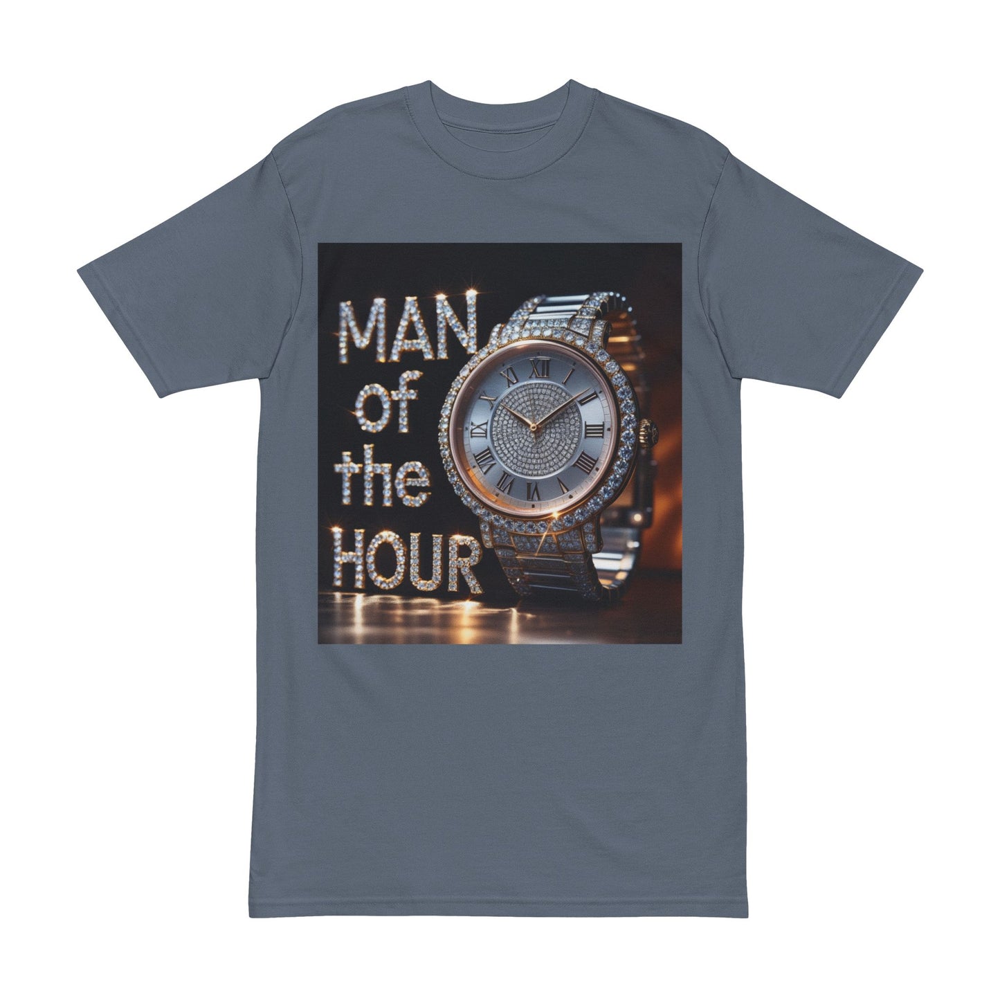 Men's Heavyweight Tee - 'Man of the Hour' Graphic Shirt