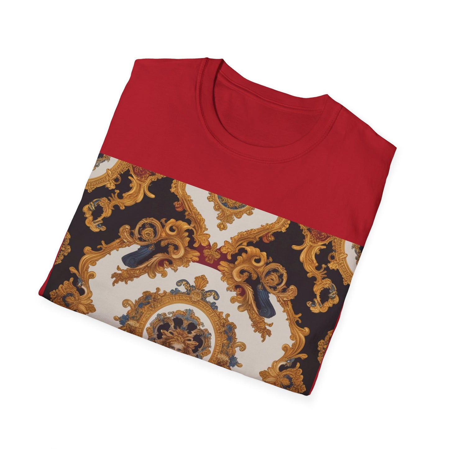 Elegant Vintage Print Unisex Softstyle T-Shirt - JW Store