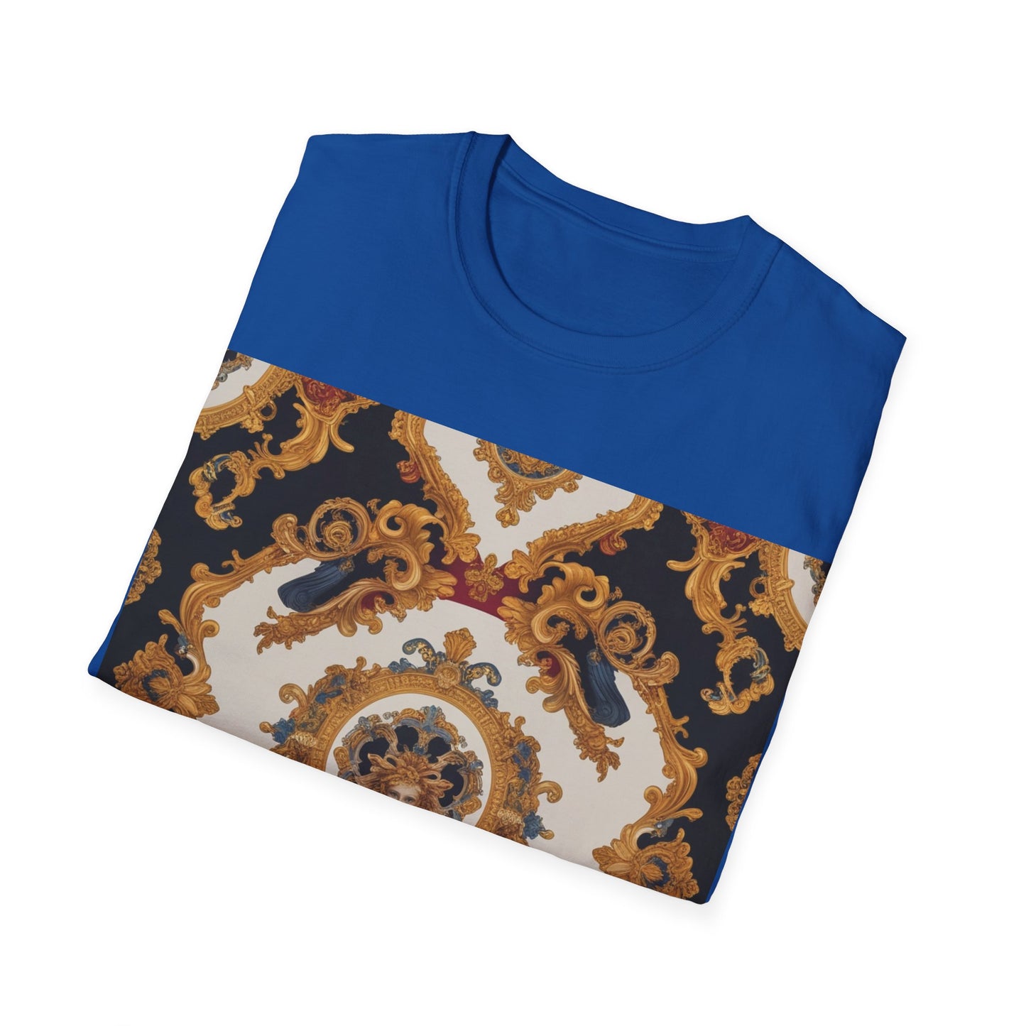 Elegant Vintage Print Unisex Softstyle T-Shirt - JW Store