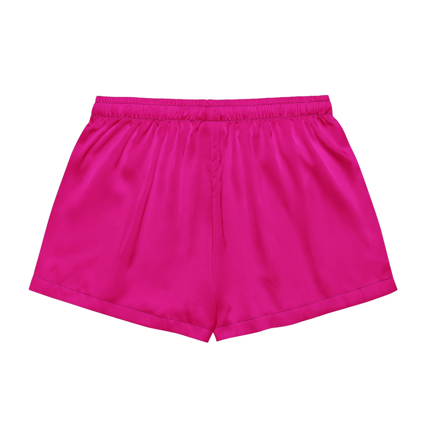 Silky-soft pink pajama shorts for women, ideal for Mother's Day lounging.