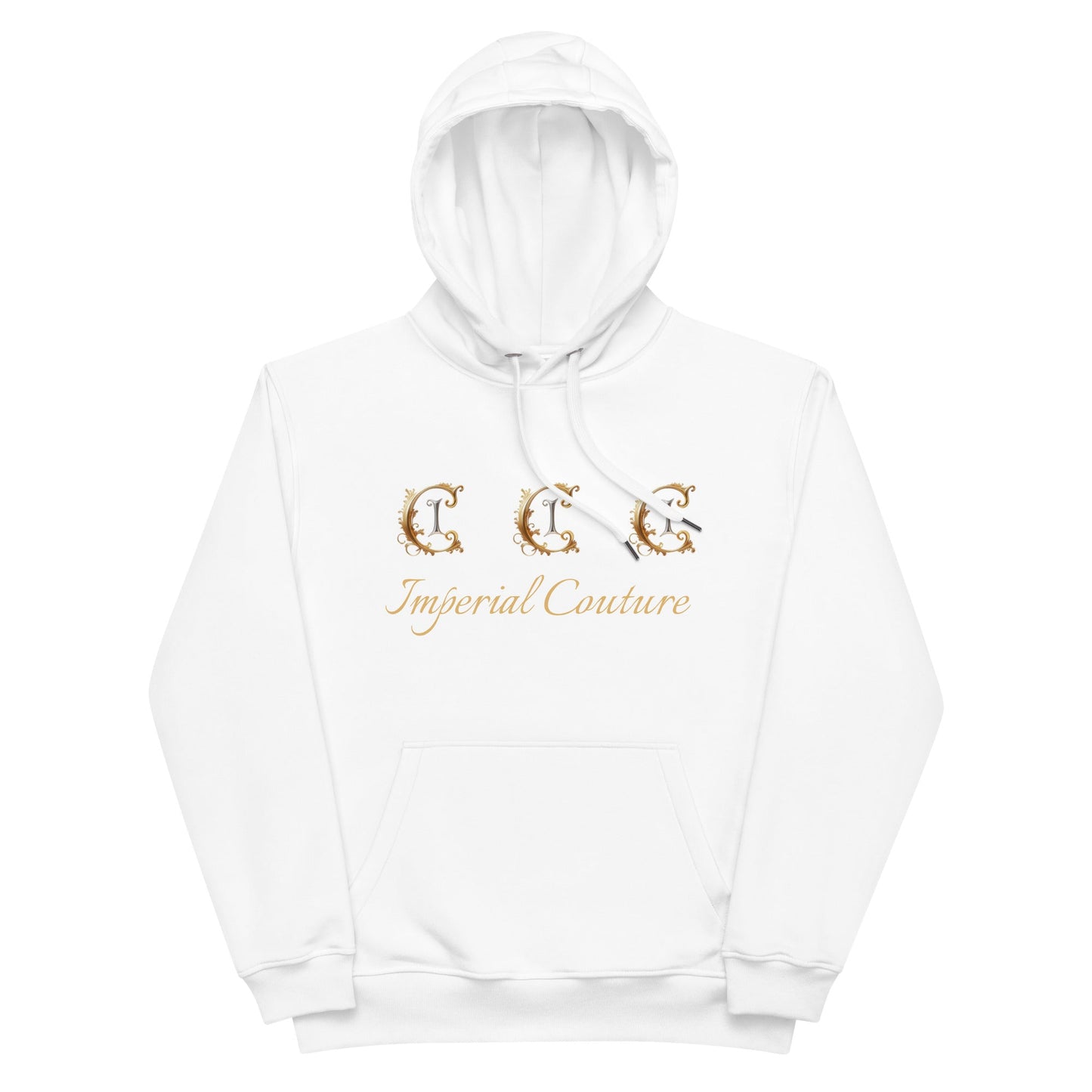 Premium eco-friendly hoodie by Imperial Couture by JW, featuring organic and recycled materials, comfortable fit, and stylish design.