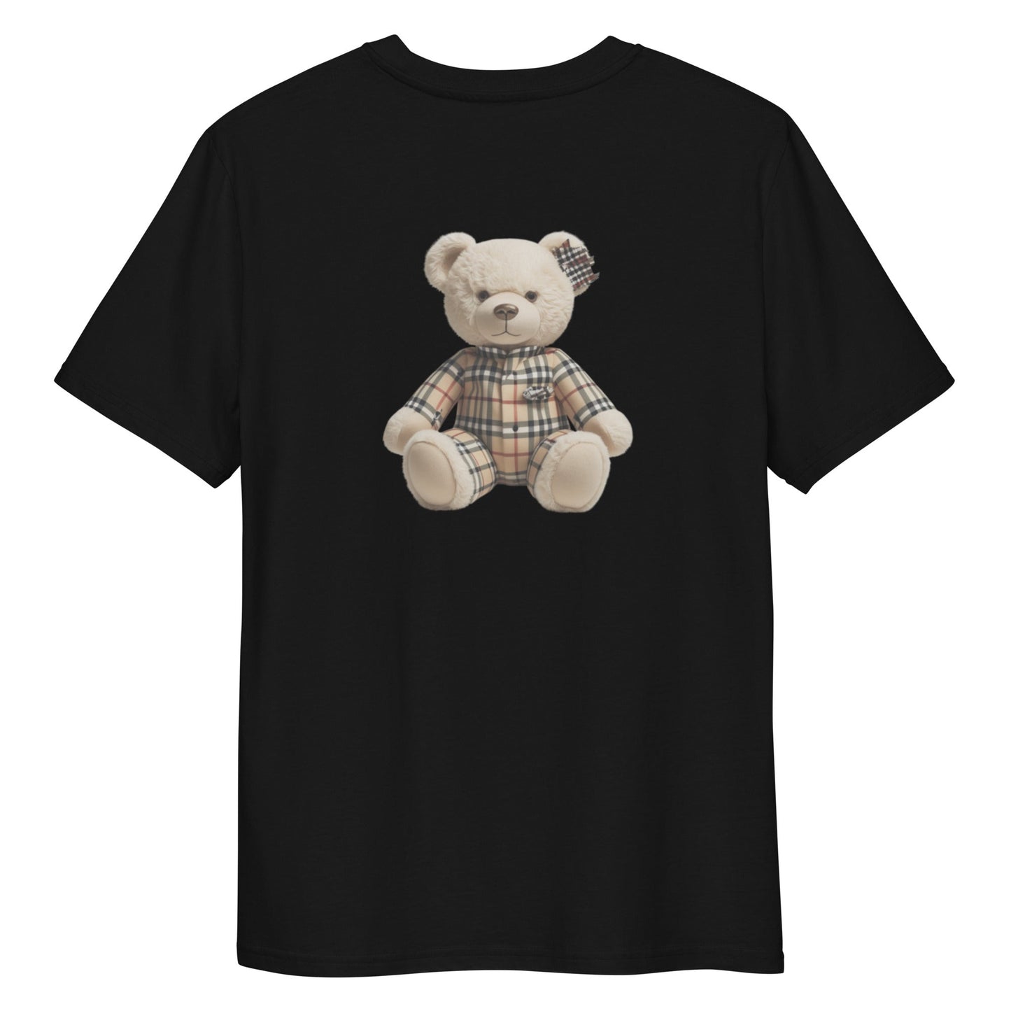 JW bear Unisex organic cotton t-shirt with teddy bear design, eco-friendly and comfy.