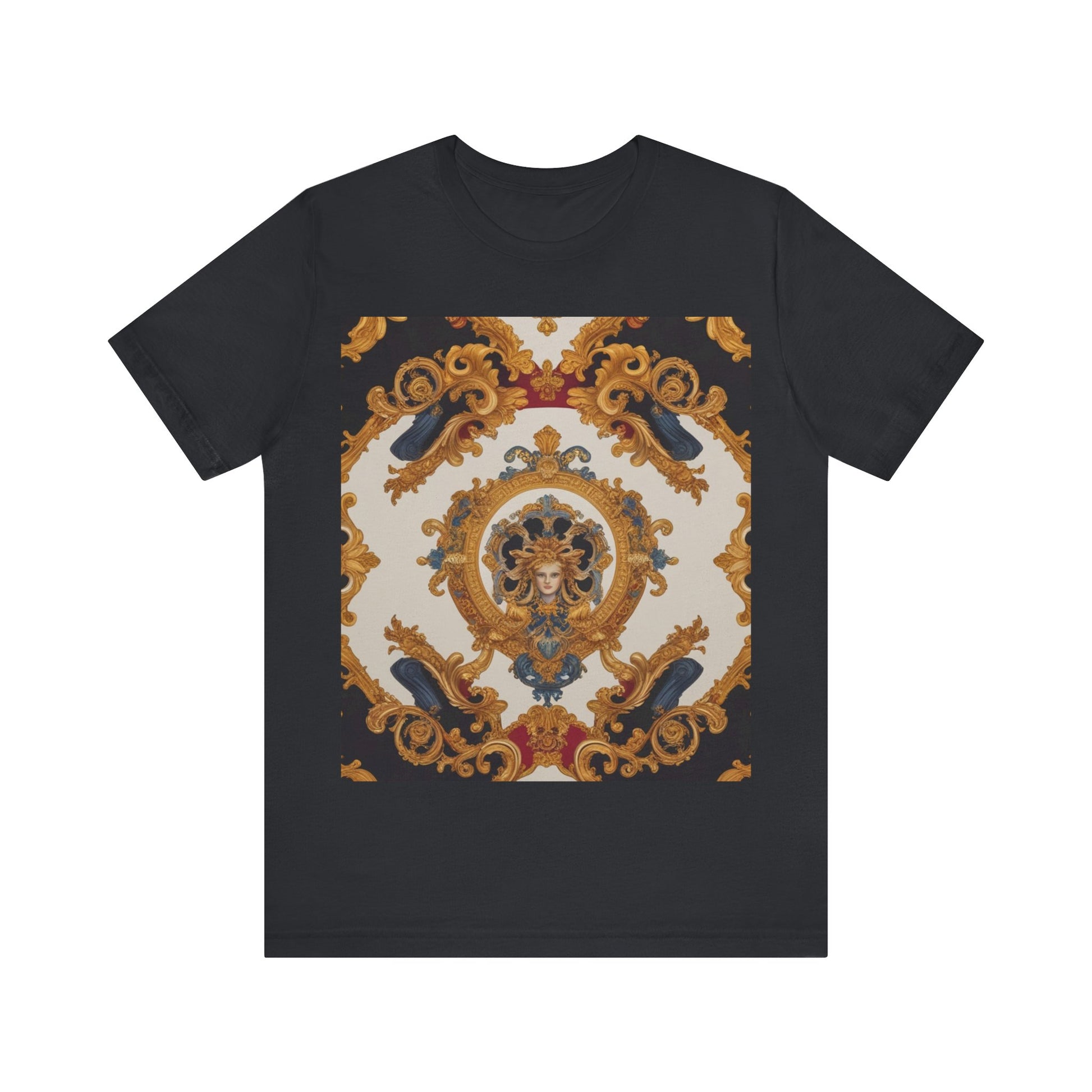 Elegant Baroque Style Graphic Tee - Unisex Short Sleeve T-Shirt - JW Store