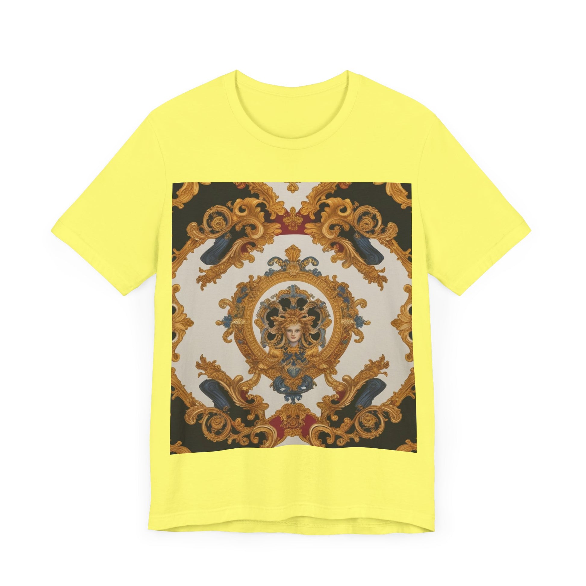 Elegant Baroque Style Graphic Tee - Unisex Short Sleeve T-Shirt - JW Store