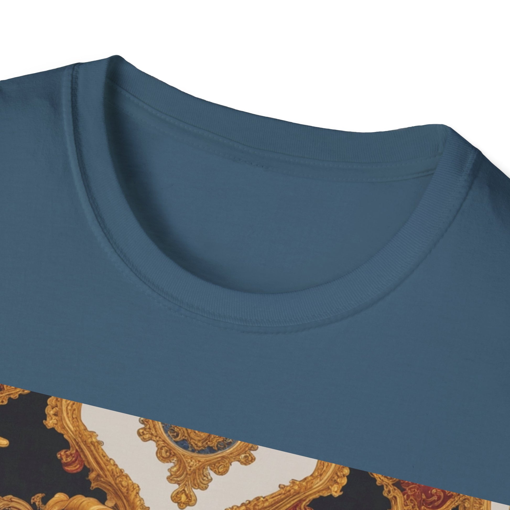Elegant Vintage Print Unisex Softstyle T-Shirt - JW Store