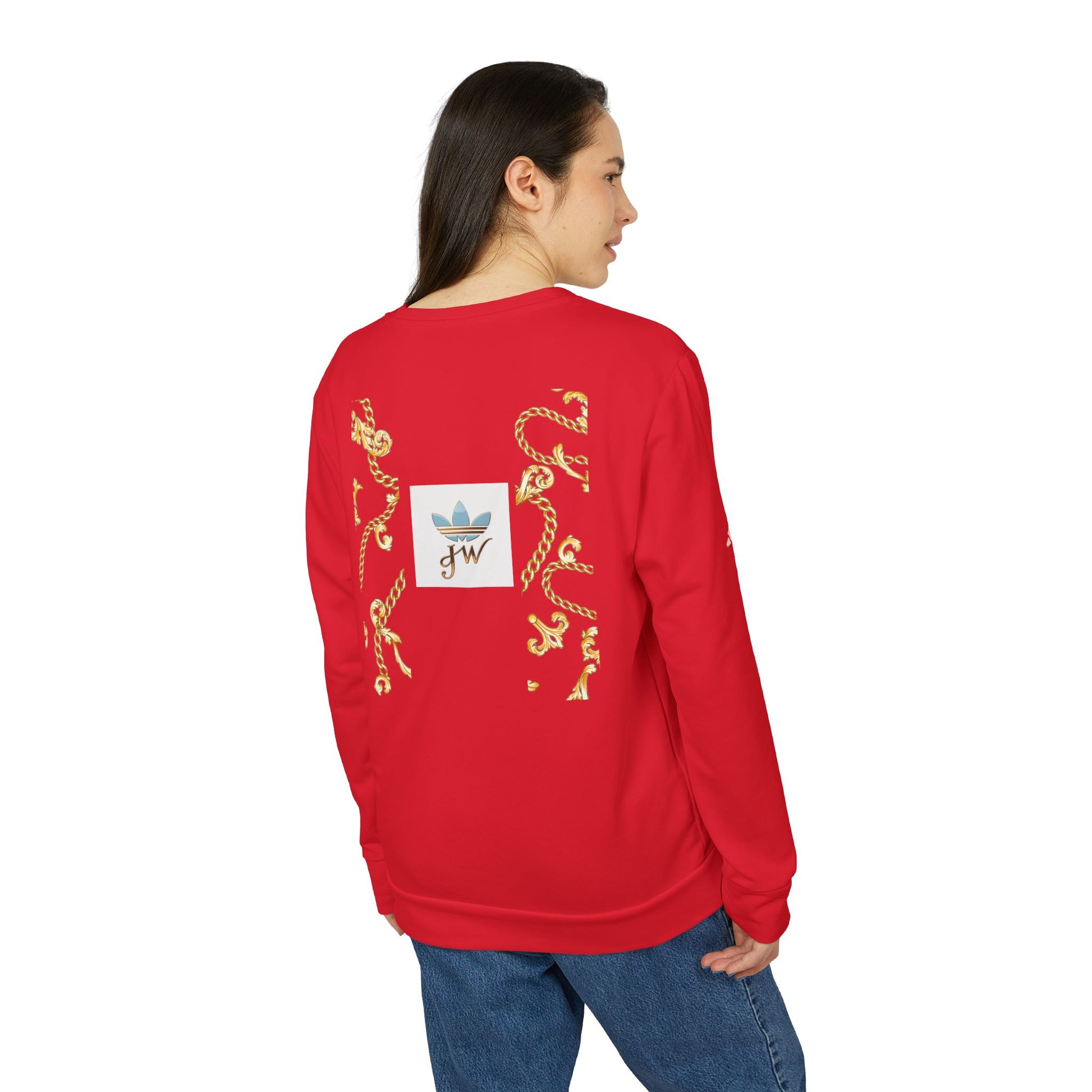 Stylish Unisex Fleece Sweatshirt with Gold Design - JW Store