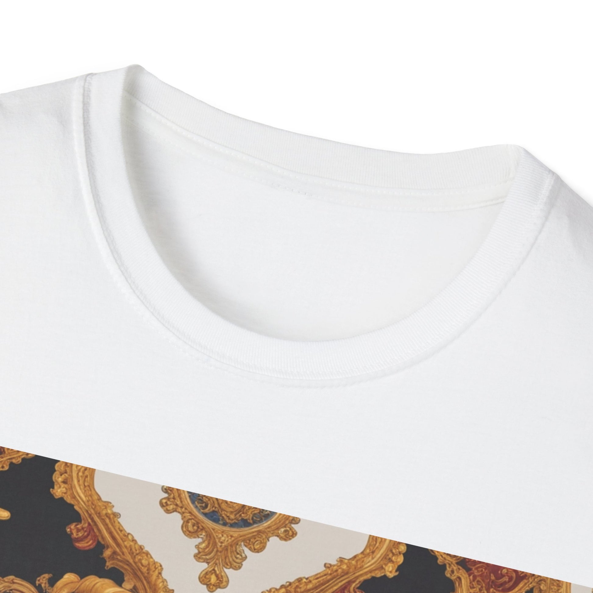 Elegant Vintage Print Unisex Softstyle T-Shirt - JW Store