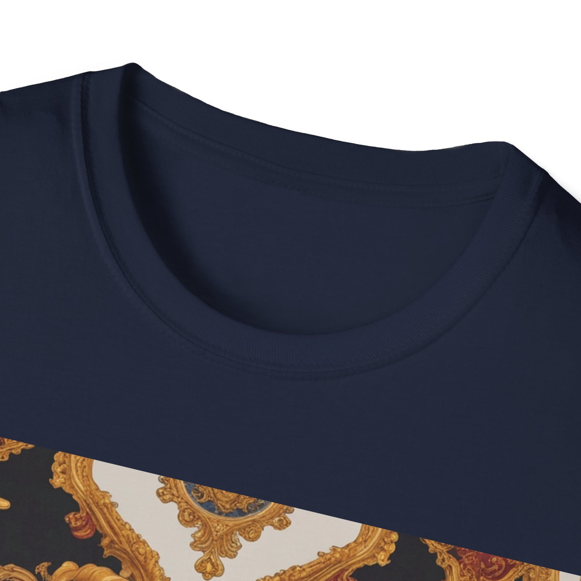 Elegant Vintage Print Unisex Softstyle T-Shirt - JW Store