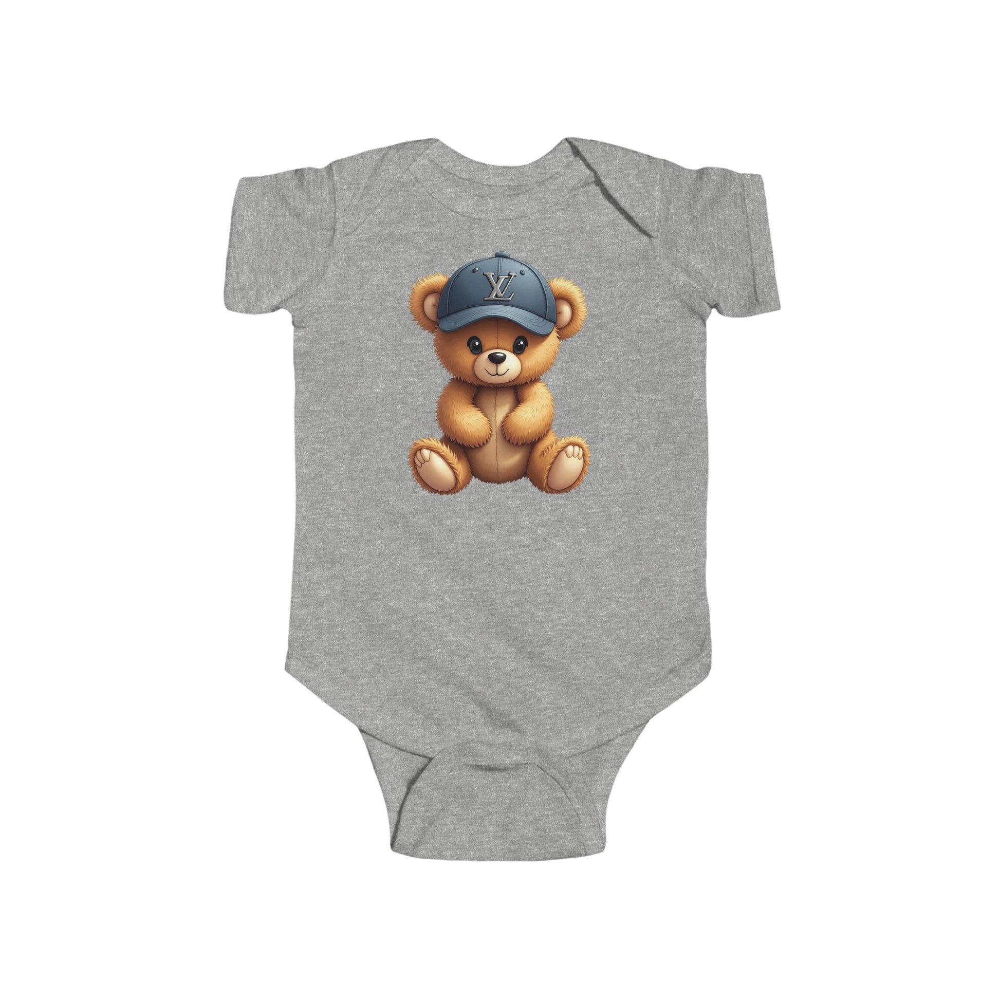 Cute Bear-Printed Infant Bodysuit - Adorable Baby Outfit - JW Store