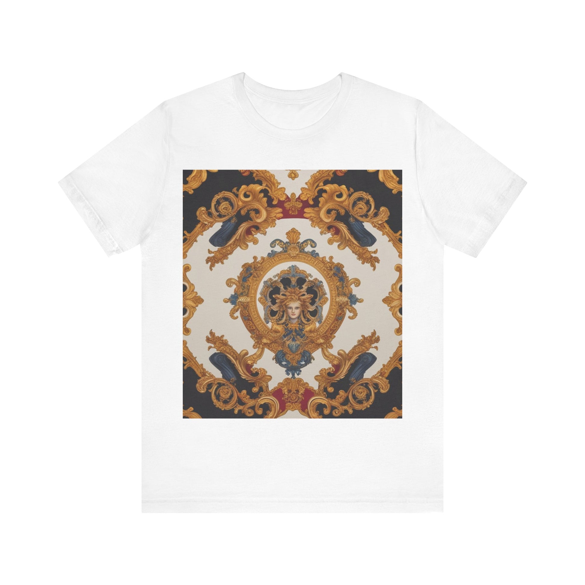 Elegant Baroque Style Graphic Tee - Unisex Short Sleeve T-Shirt - JW Store