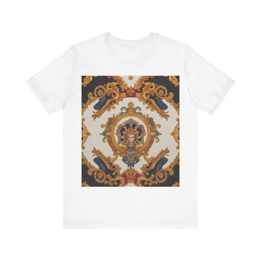 Elegant Baroque Style Graphic Tee - Unisex Short Sleeve T-Shirt - JW Store
