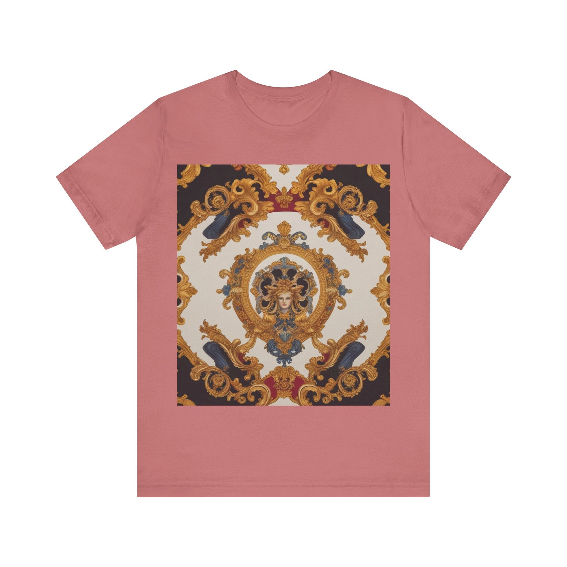 Elegant Baroque Style Graphic Tee - Unisex Short Sleeve T-Shirt - JW Store
