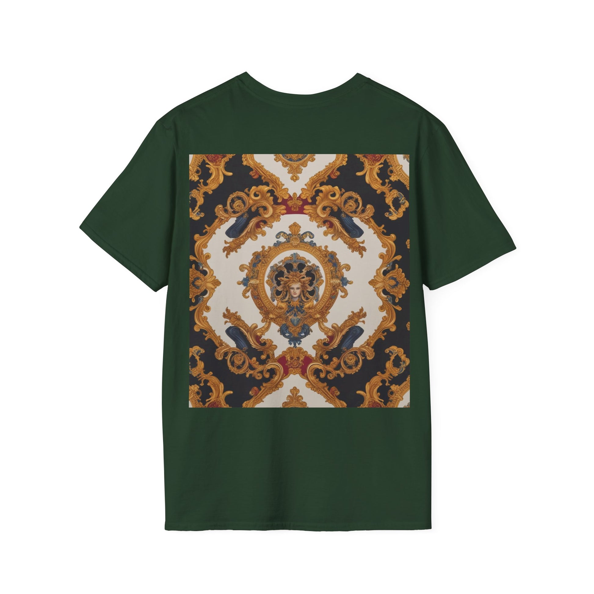 Elegant Vintage Print Unisex Softstyle T-Shirt - JW Store