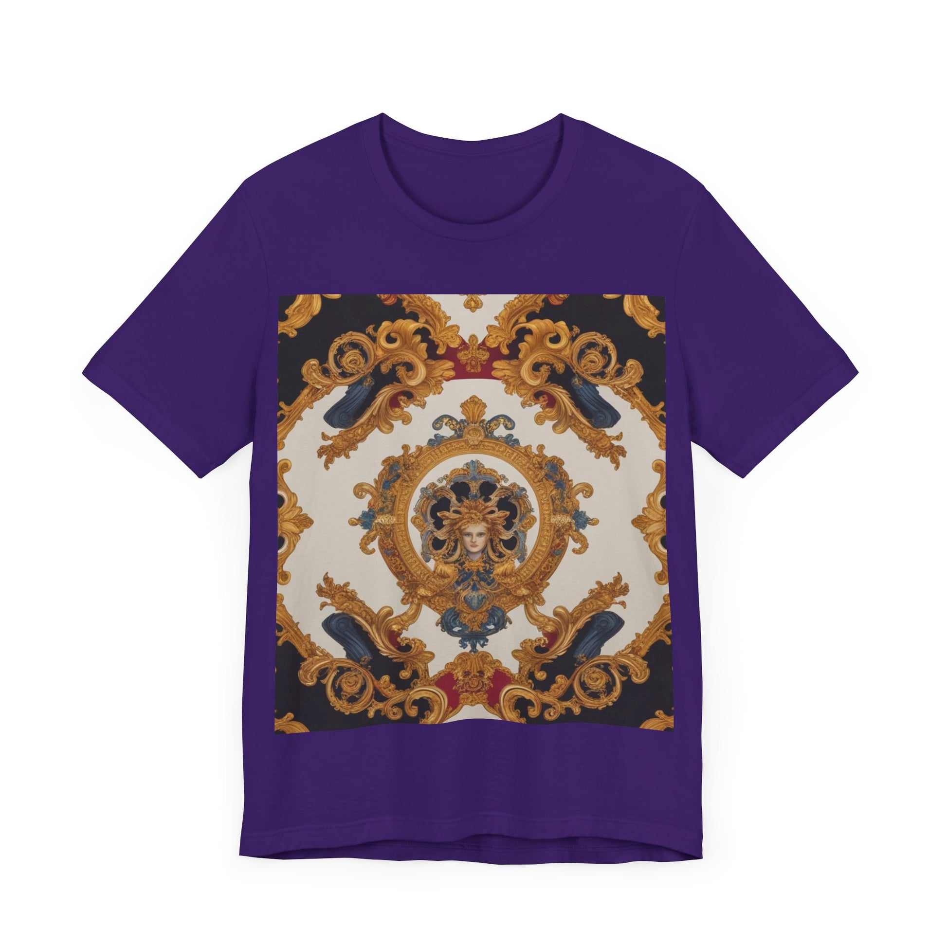 Elegant Baroque Style Graphic Tee - Unisex Short Sleeve T-Shirt - JW Store