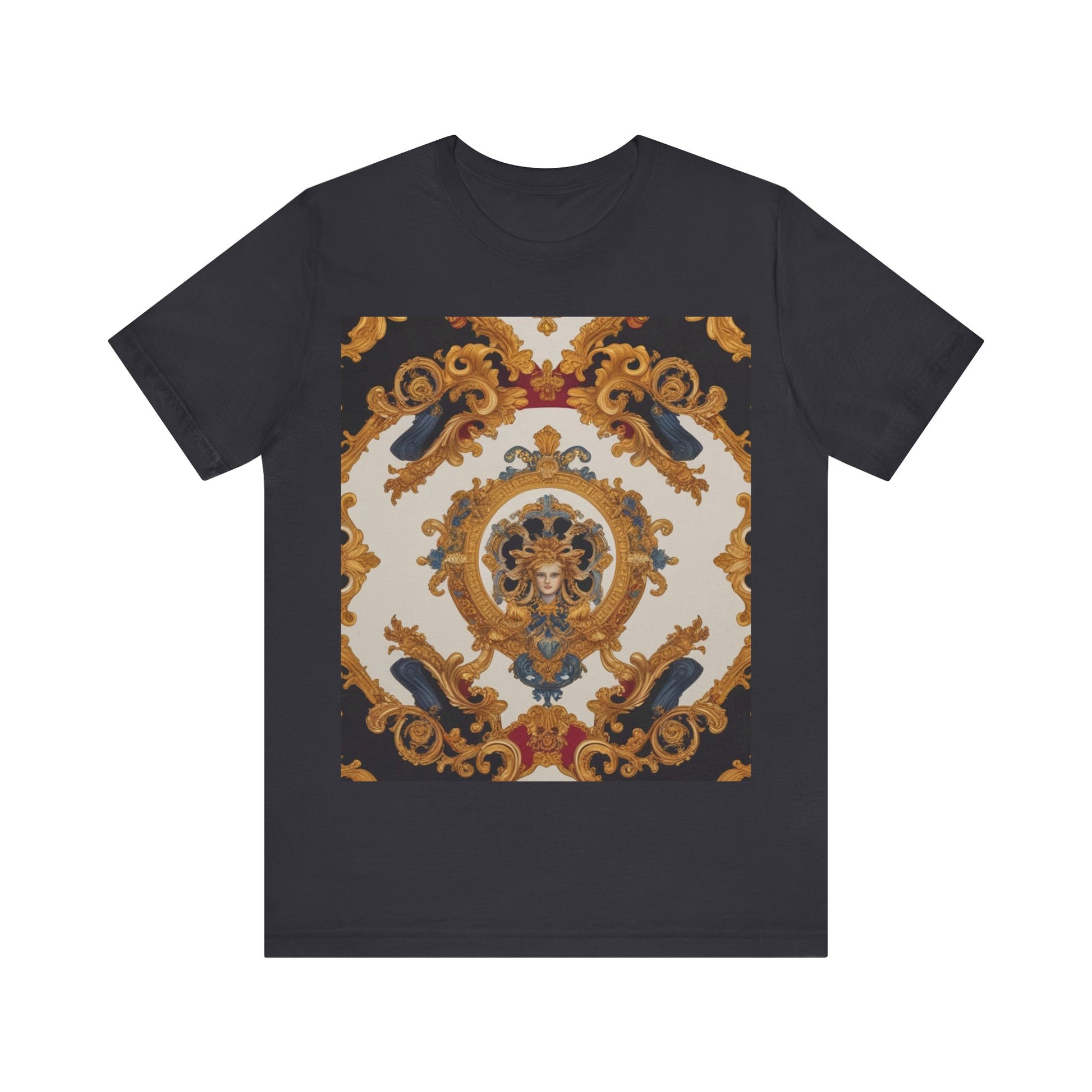 Elegant Baroque Style Graphic Tee - Unisex Short Sleeve T-Shirt - JW Store