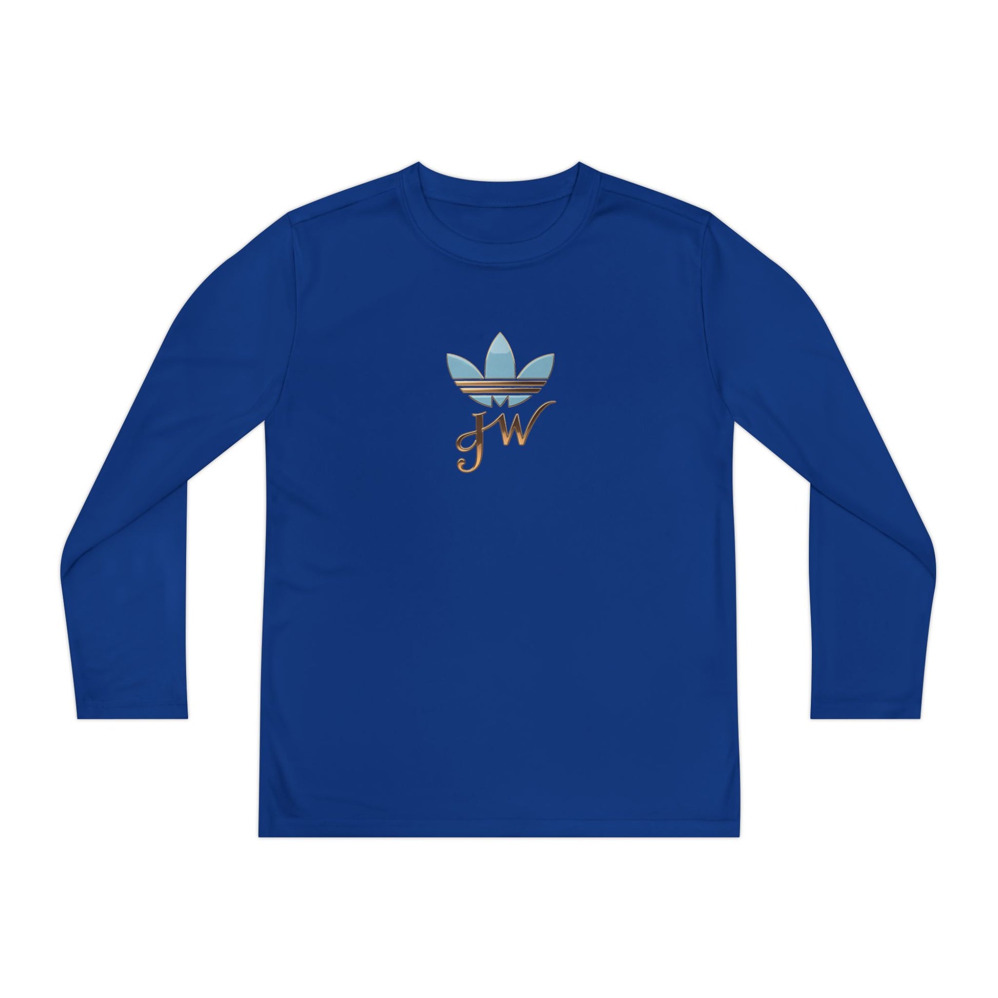 Youth Long Sleeve Active Tee - Lightweight Competitor Shirt with Stylish Logo - JW Store