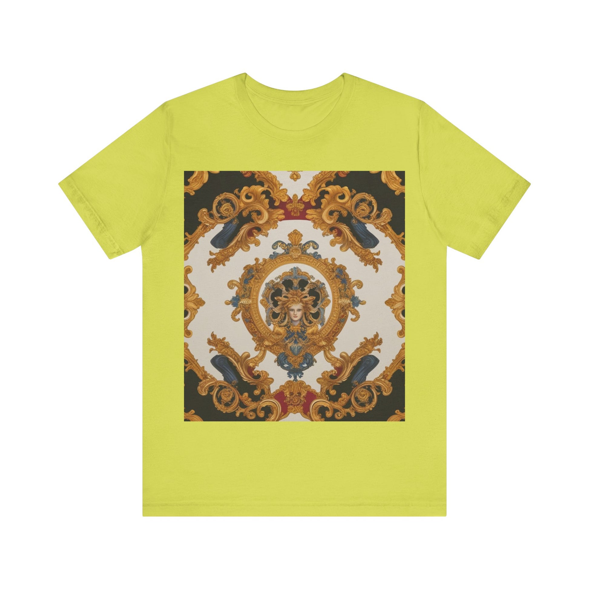 Elegant Baroque Style Graphic Tee - Unisex Short Sleeve T-Shirt - JW Store