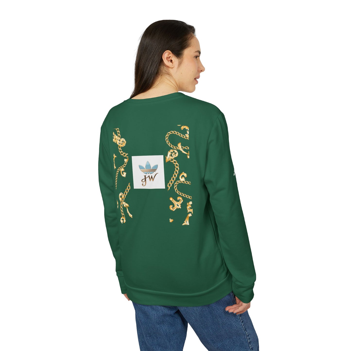 Stylish Unisex Fleece Sweatshirt with Gold Design - JW Store