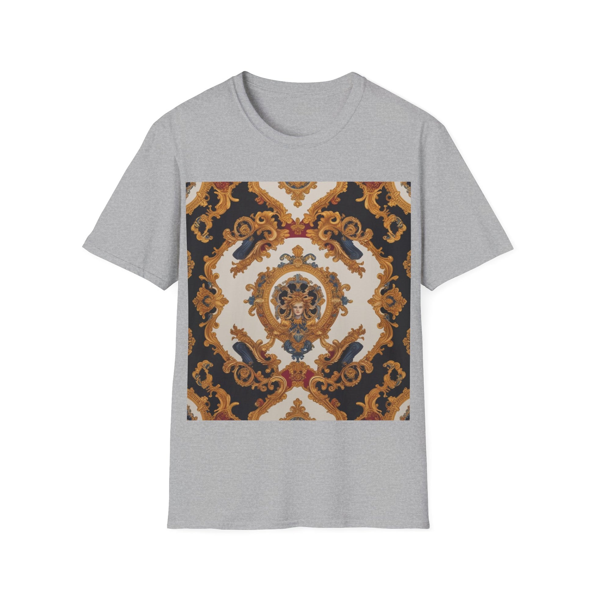 Elegant Vintage Print Unisex Softstyle T-Shirt - JW Store