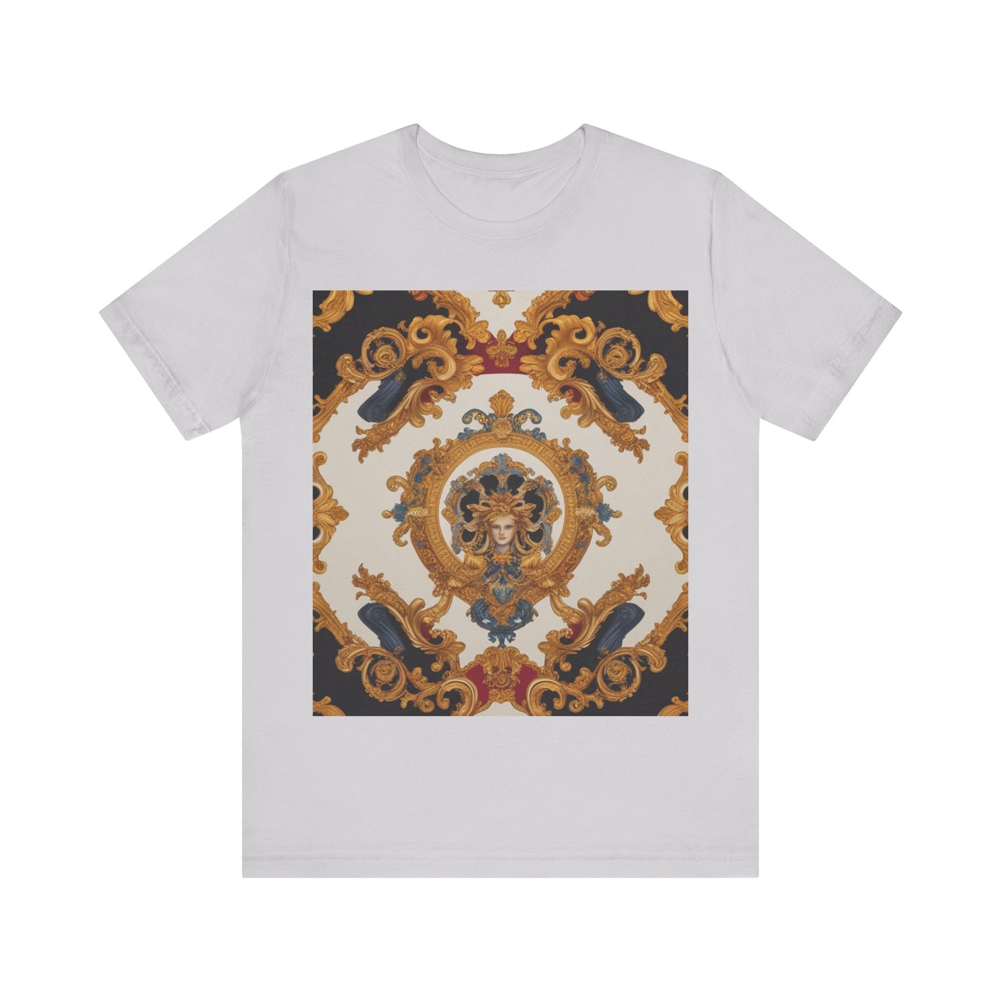Elegant Baroque Style Graphic Tee - Unisex Short Sleeve T-Shirt - JW Store