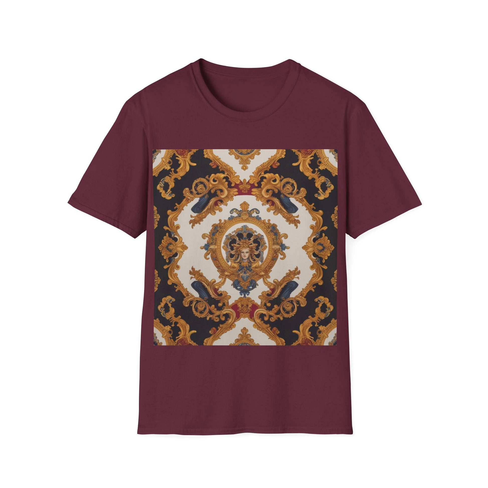 Elegant Vintage Print Unisex Softstyle T-Shirt - JW Store